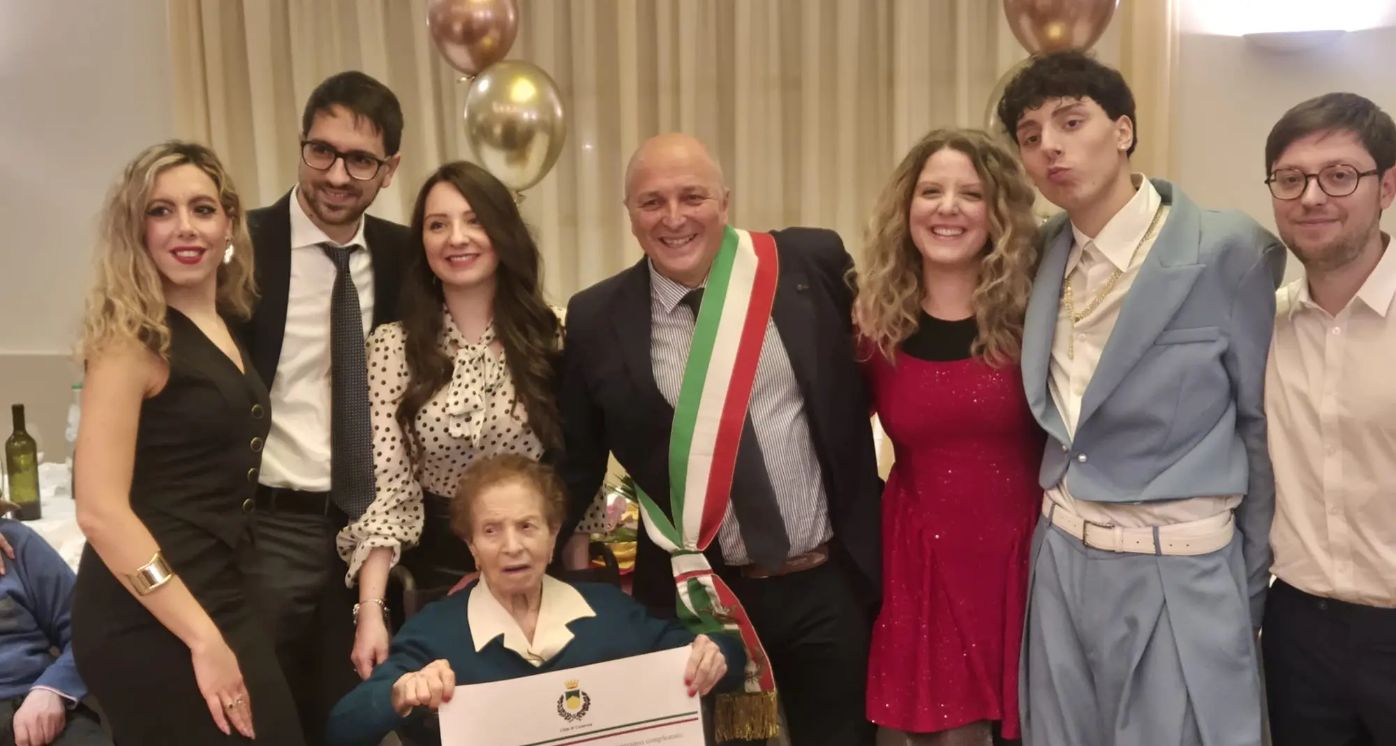 Cosenza festeggia i 100 anni della signora Carolina Blasi\n