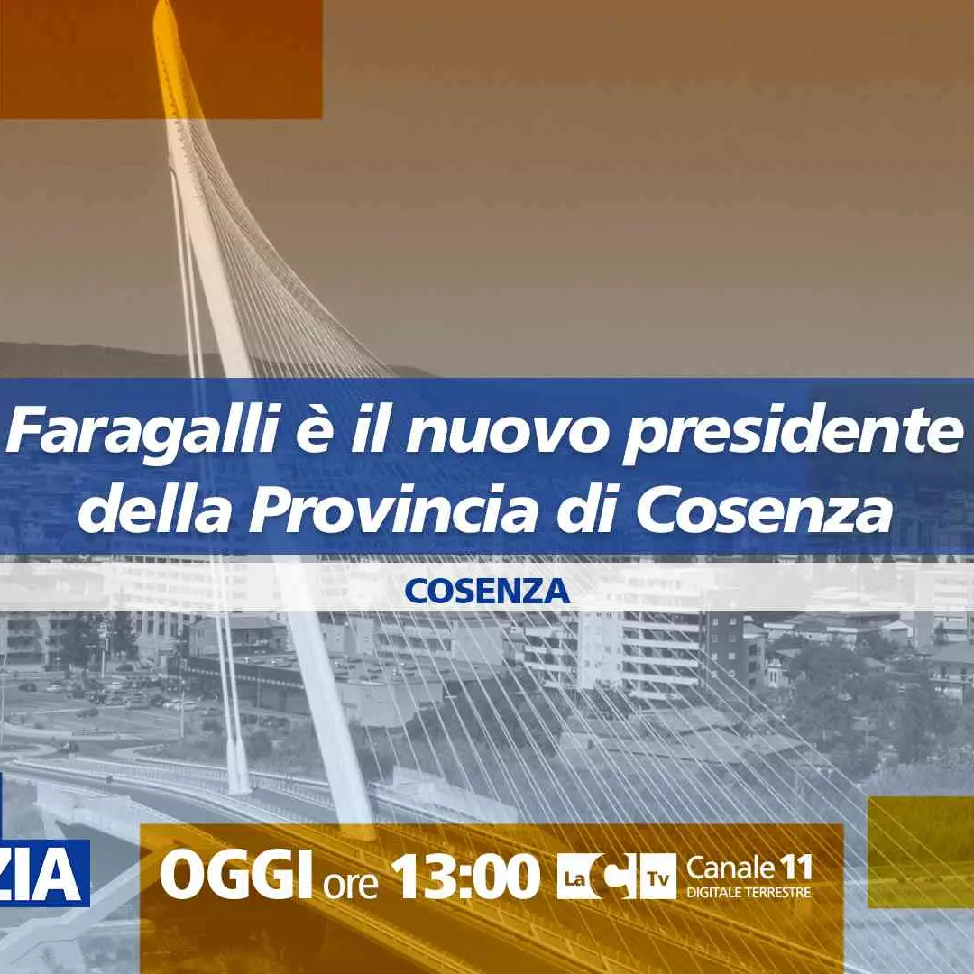 Un nuovo inizio per la Provincia di Cosenza: il neo eletto presidente Biagio Faragalli ospite a Dentro la Notizia\n