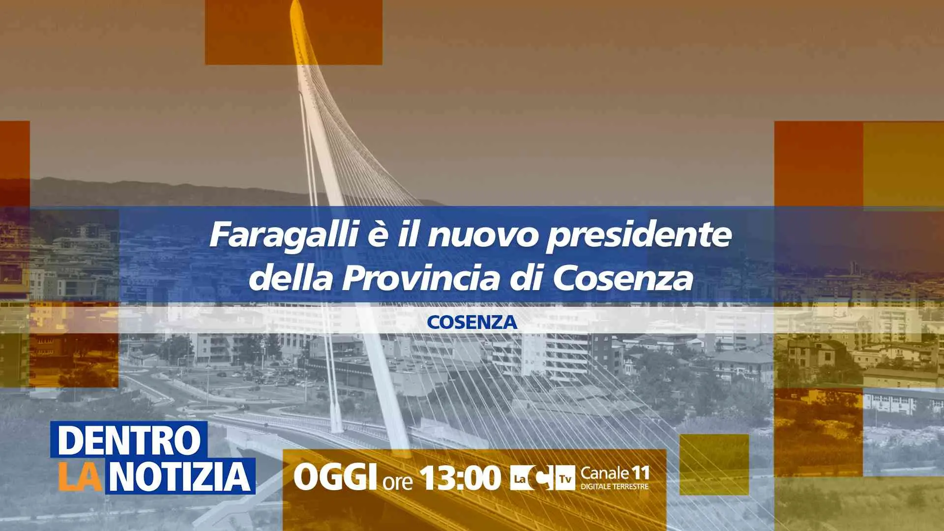 Un nuovo inizio per la Provincia di Cosenza: il neo eletto presidente Biagio Faragalli ospite a Dentro la Notizia\n