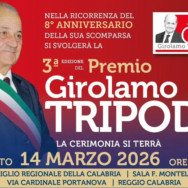 Reggio, al Consiglio Regionale la 3^edizione del premio Girolamo Tripodi\n