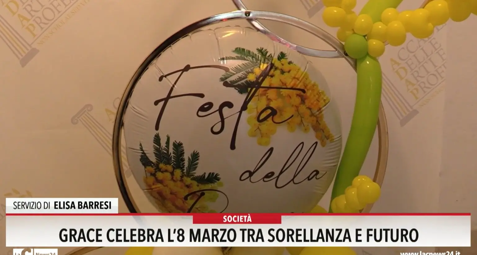 Grace celebra l'8 marzo tra sorellanza e futuro