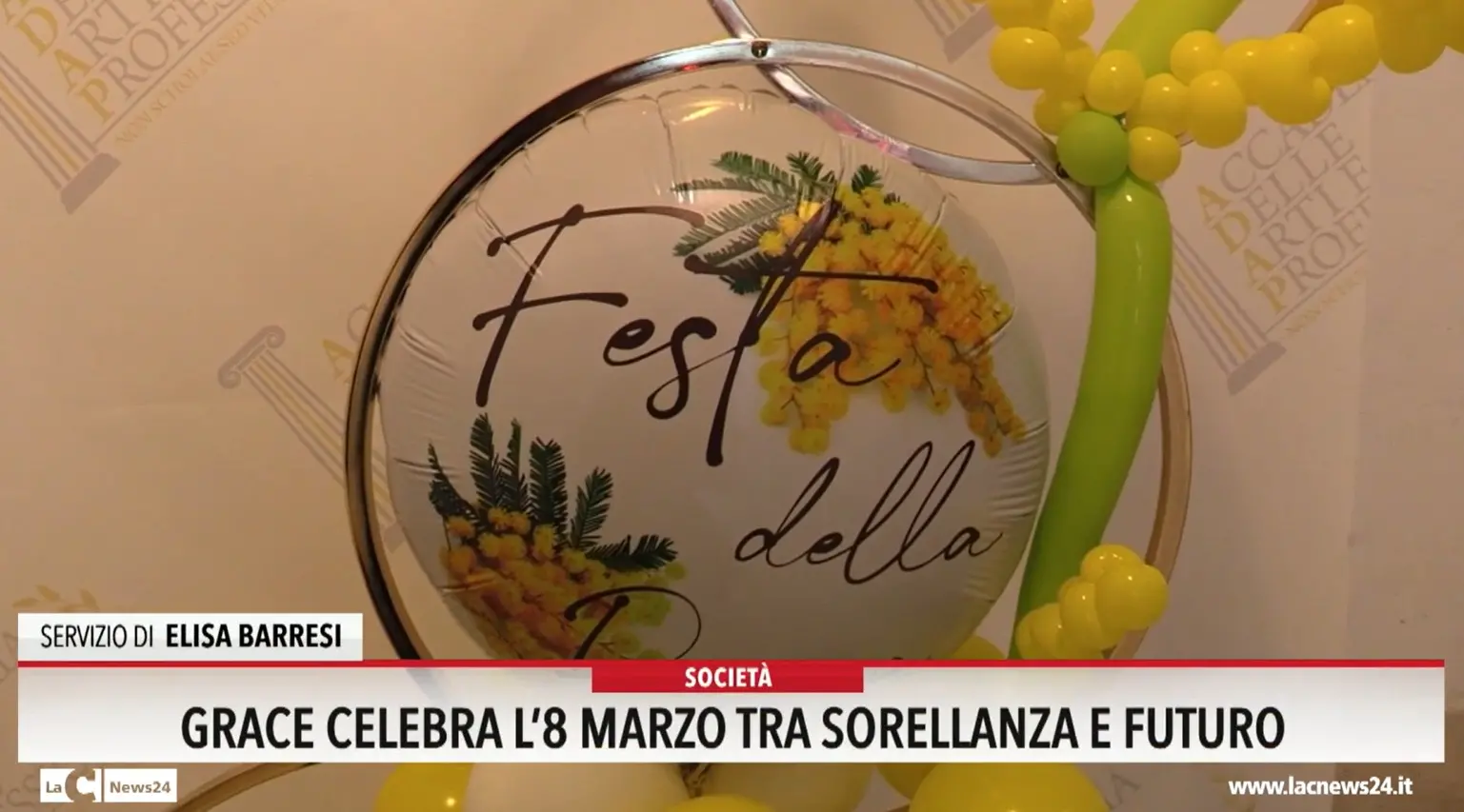 Grace celebra l'8 marzo tra sorellanza e futuro