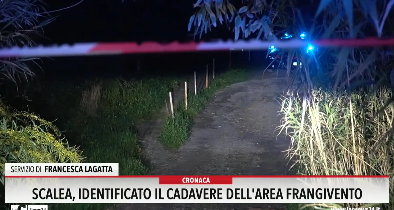 Scalea, identificato il cadavere dell'area Frangivento