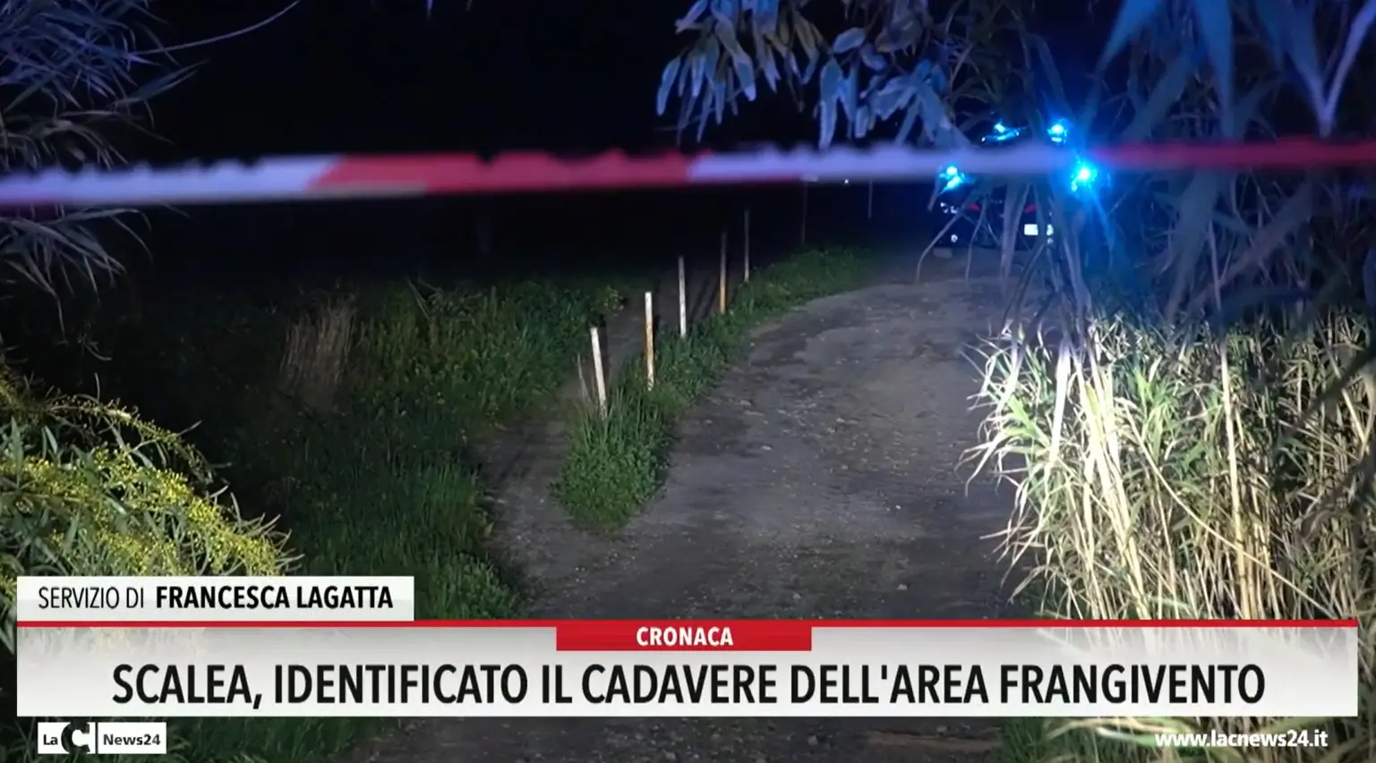Scalea, identificato il cadavere dell'area Frangivento