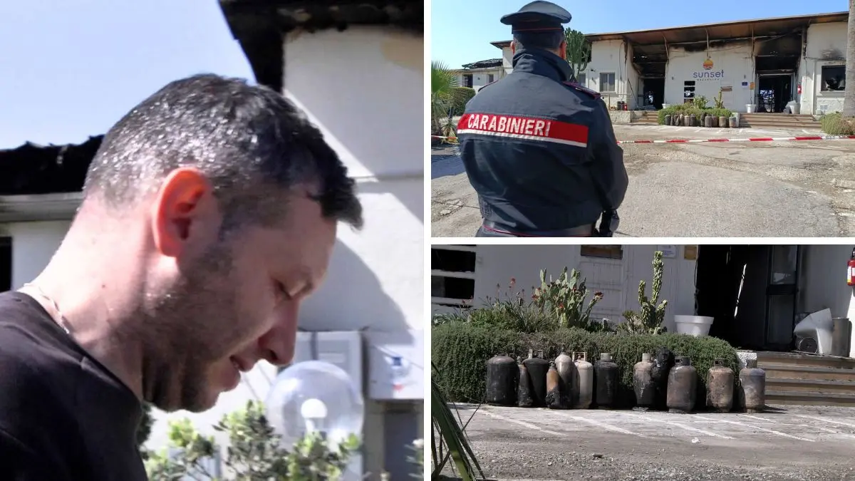 <p>Incendio distrugge il Sunset Beach Club di Palmi: «Abbiamo visto il fumo e poi <span style=\"color:hsl(0, 75%, 60%);\">è stato l’inferno</span>. Ma non ci arrendiamo»</p>