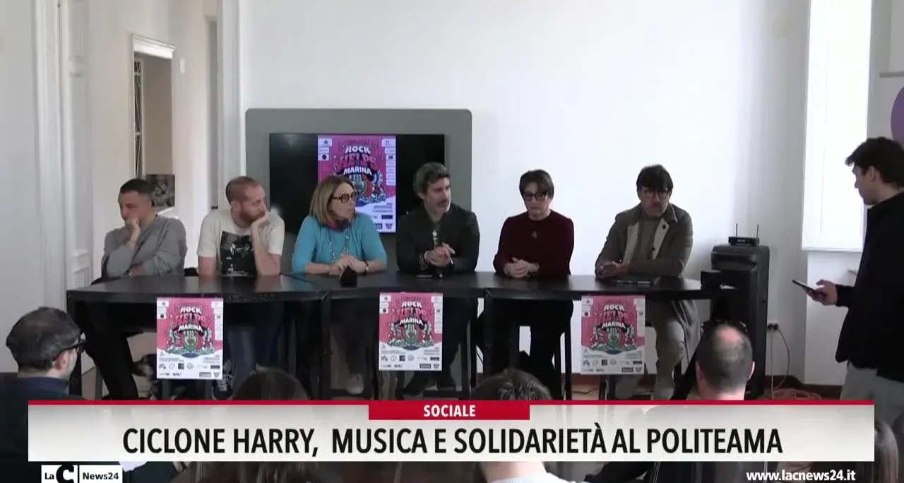 Ciclone Harry, musica e solidarieta al Politeama