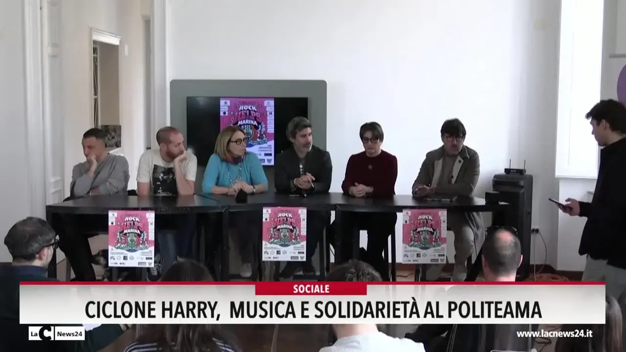 Ciclone Harry, musica e solidarieta al Politeama