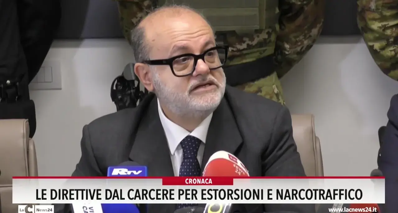 Le direttive dal carcere per estorsione e narcotraffico