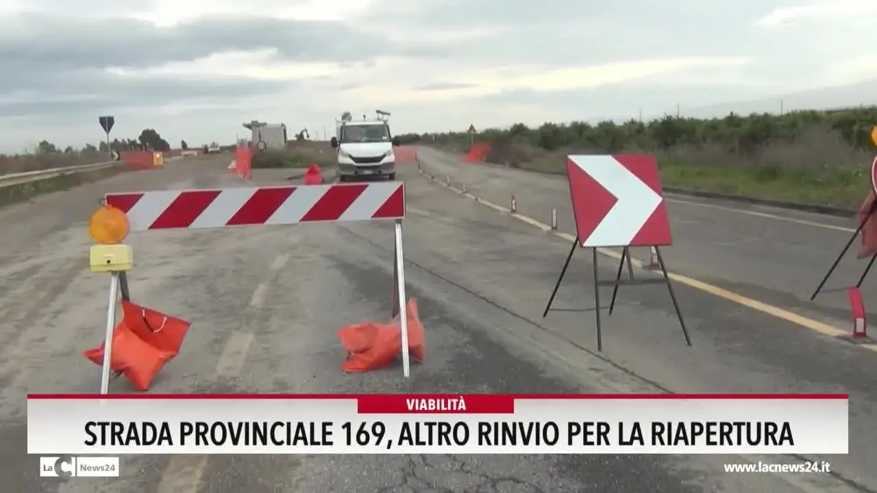 Strada provinciale 169, altro rinvio per la riapertura