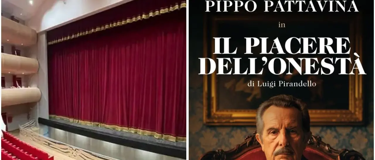 Pirandello torna in scena a Vibo: Pippo Pattavina porta al Teatro comunale “Il piacere dell’onestà”\n