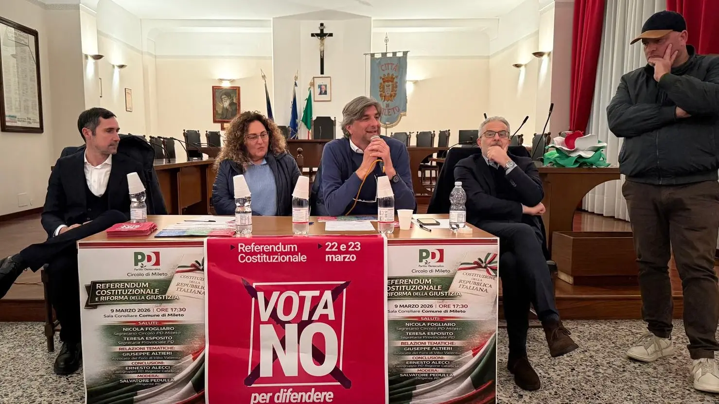 Referendum\u00A0Giustizia, a Mileto l'incontro pubblico del Partito democratico per spiegare le ragioni del No\n