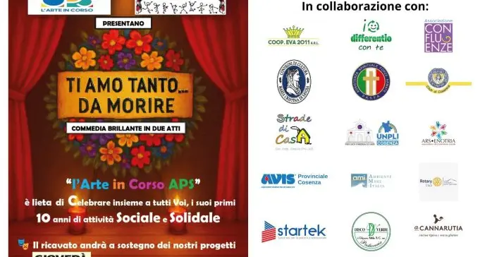 L’Arte in Corso APS compie 10 anni: solidarietà e risate al Teatro Garden con il \"Biglietto Sospeso\"\n