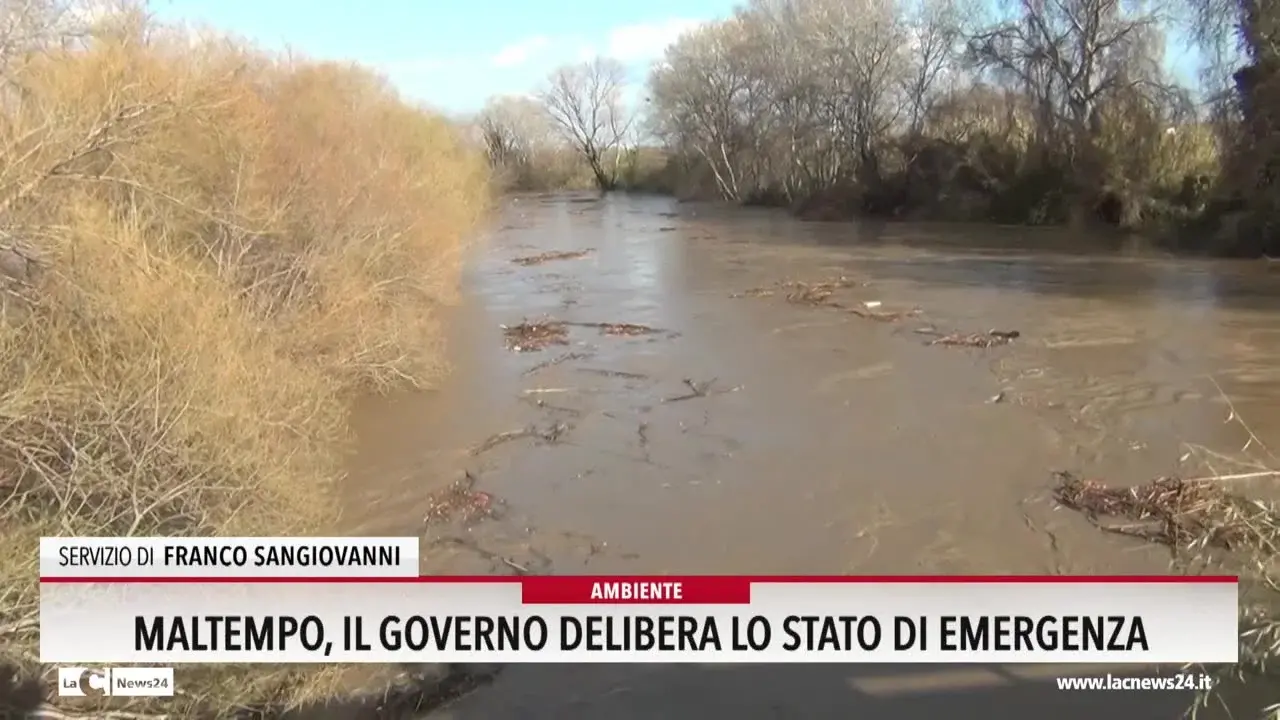 Maltempo in Calabria,  il Governo delibera lo stato di emergenza