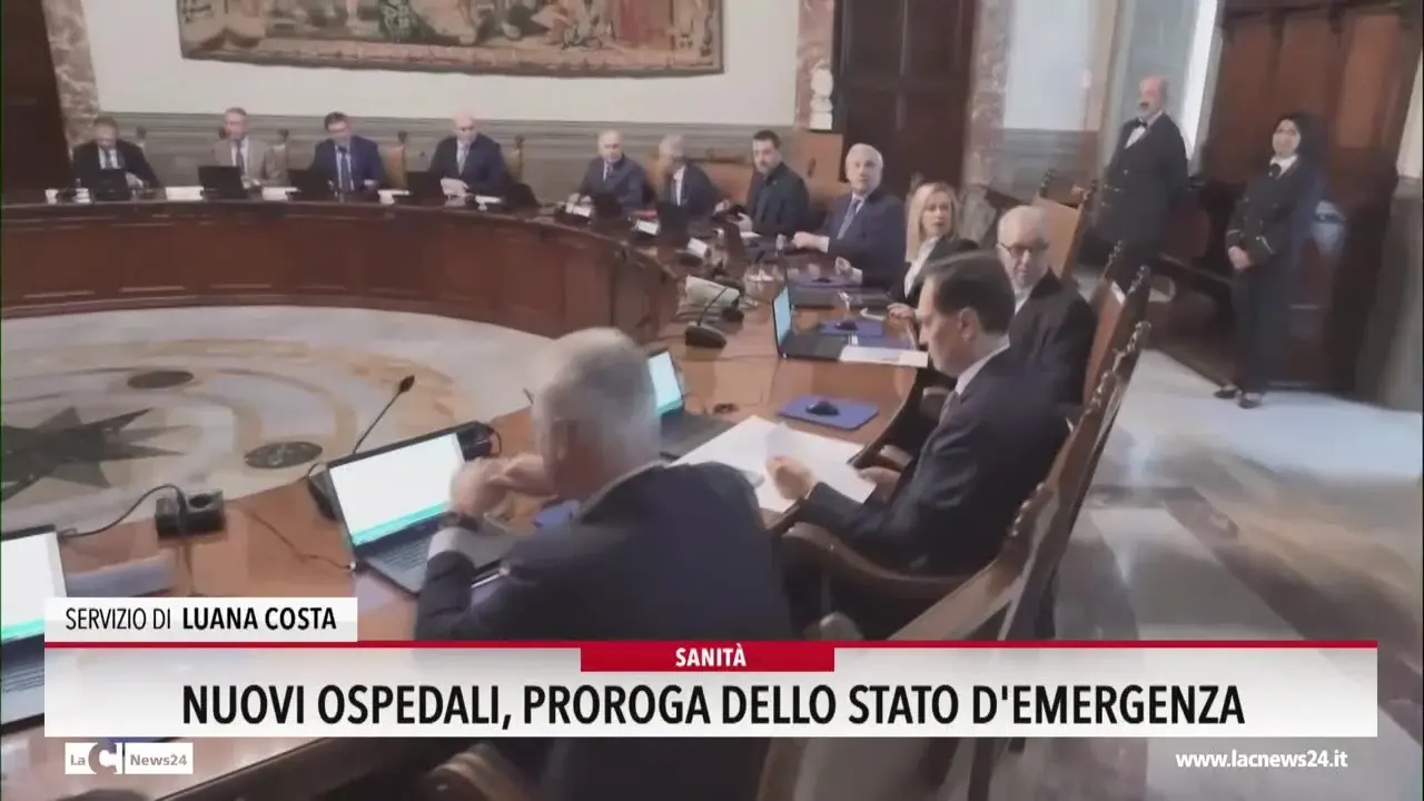Nuovi ospedali, proroga dello stato d'emergenza