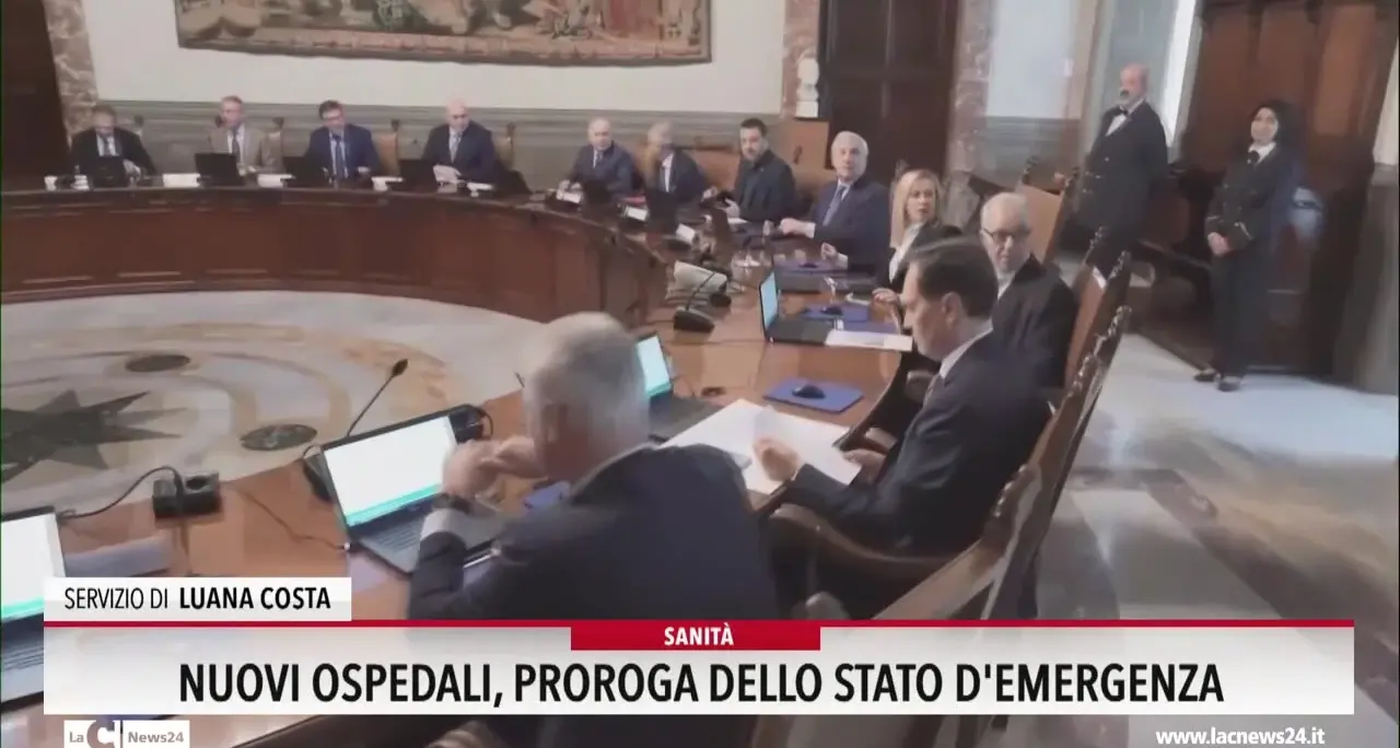 Nuovi ospedali, proroga dello stato d'emergenza