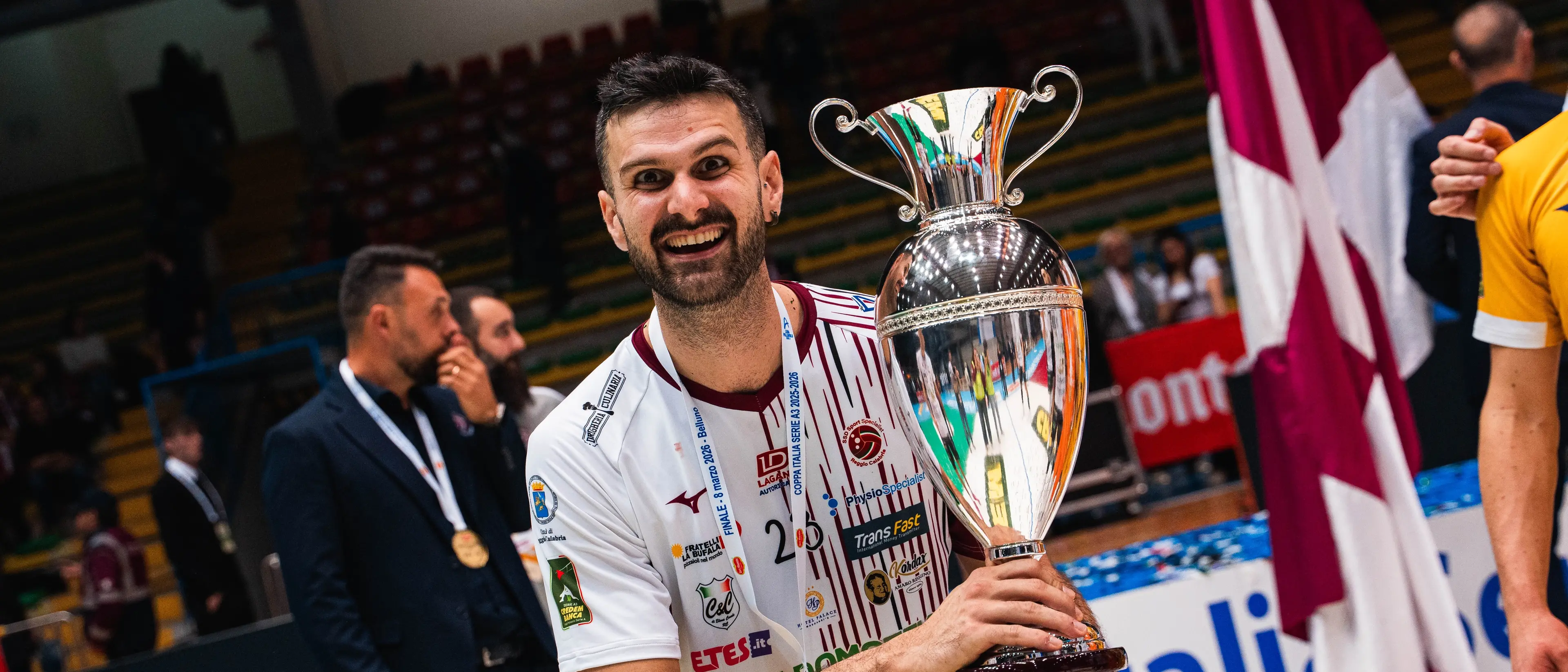 Da “campione del Nord” a reggino d’adozione: Lazzaretto racconta la Coppa Italia della Domotek e il legame nato con la città dello Stretto\n