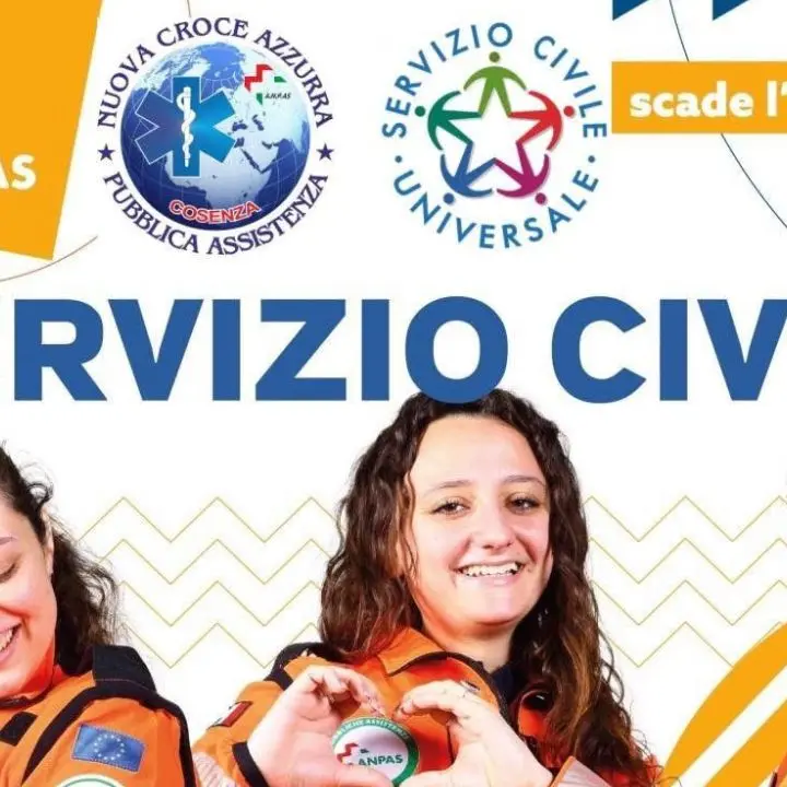 Servizio Civile 2026, opportunità a Cosenza: posti alla Nuova Croce Azzurra per i giovani 18-28\n