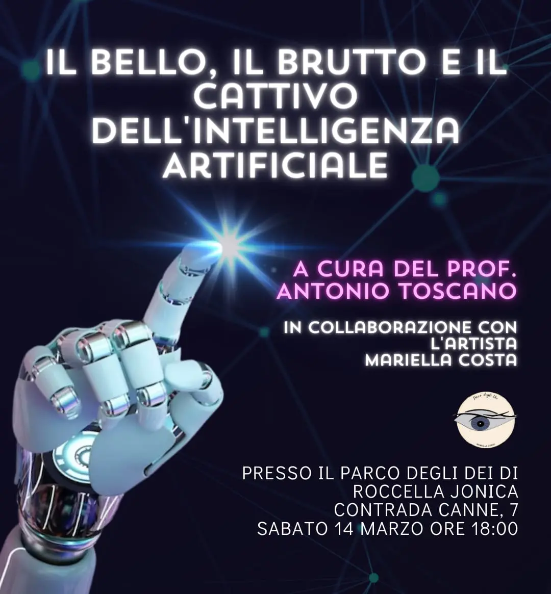 Roccella Ionica, al Parco degli Dei il convegno “Il bello, il brutto e il cattivo dell’Intelligenza artificiale”\n