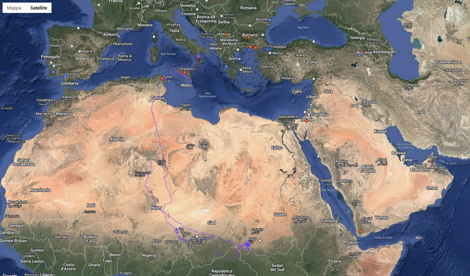 La cicogna “Danilo” torna verso la Calabria: il viaggio monitorato dal satellite\n