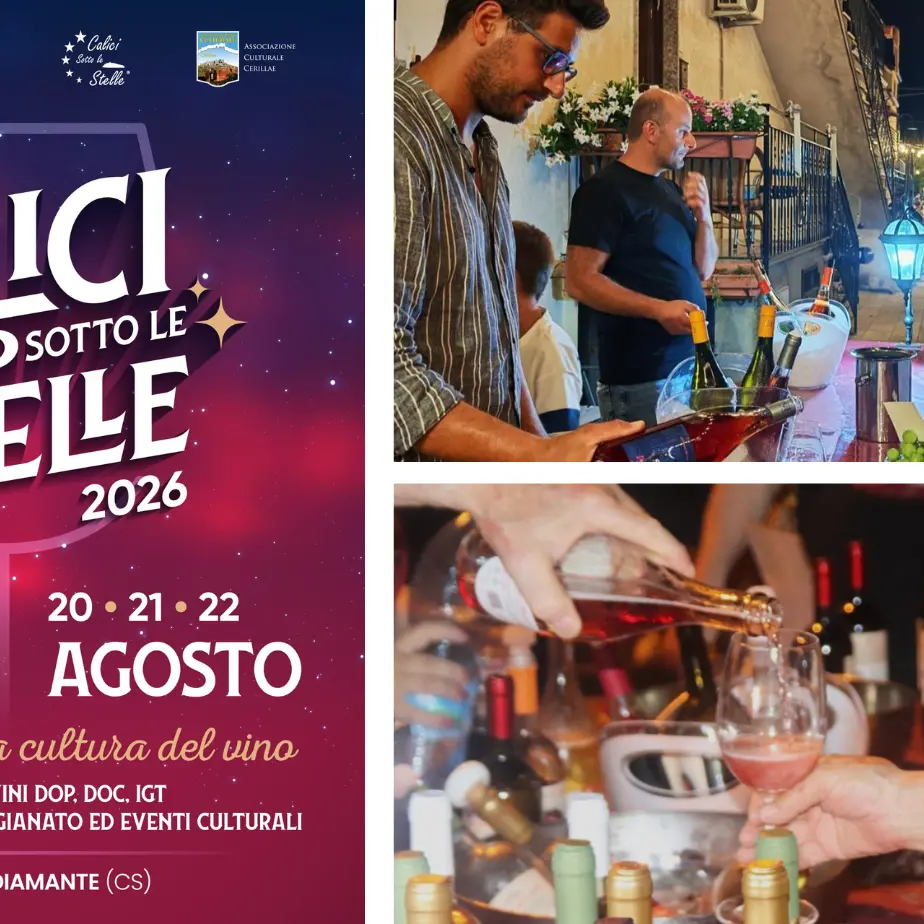<p>Calici sotto le stelle: a Cirella sei serate tra vino, musica e cultura</p>