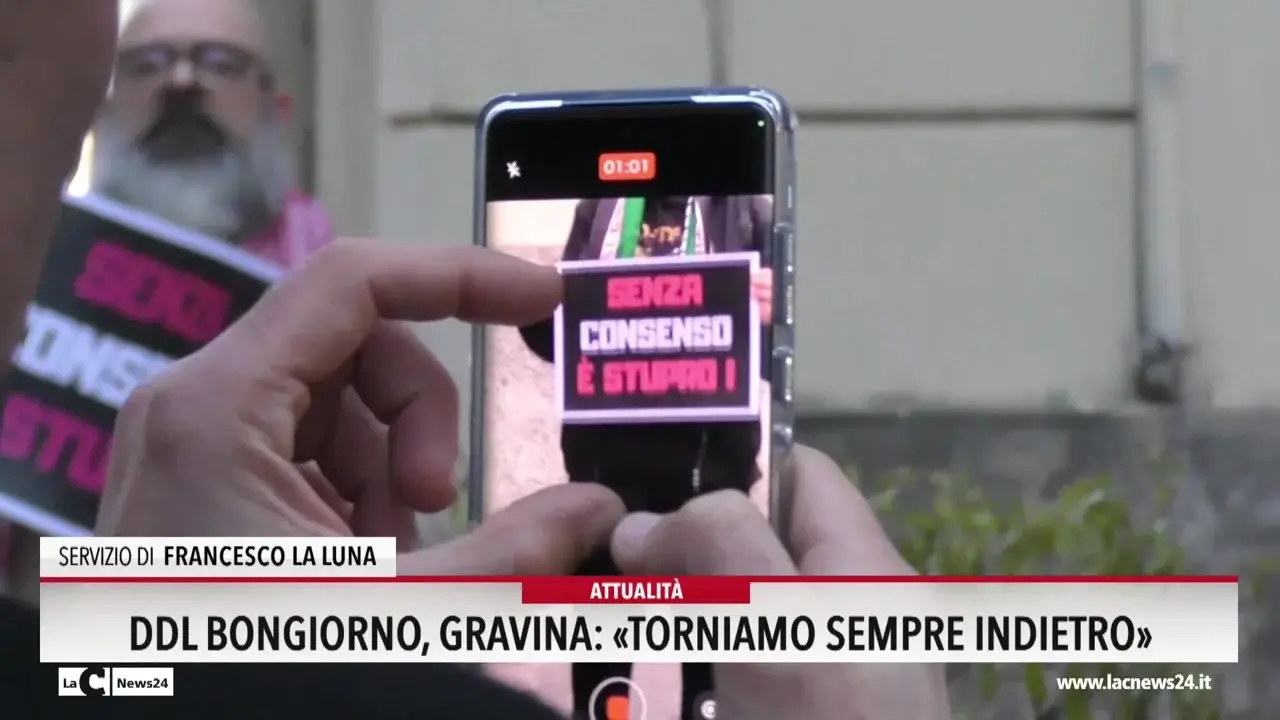 Ddl Bongiorno, Gravina: «Torniamo sempre indietro»