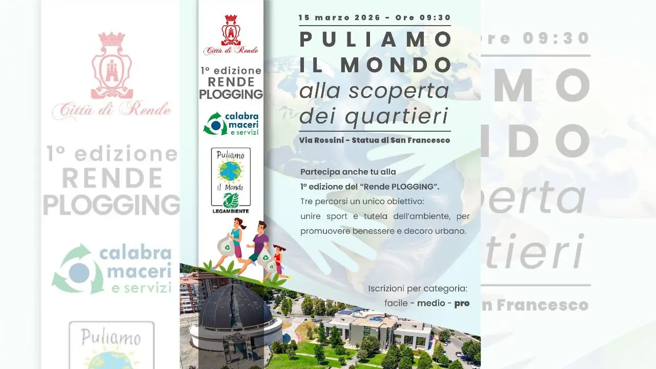 Puliamo il mondo, Rende aderisce (in chiave cittadina) all’iniziativa di Legambiente