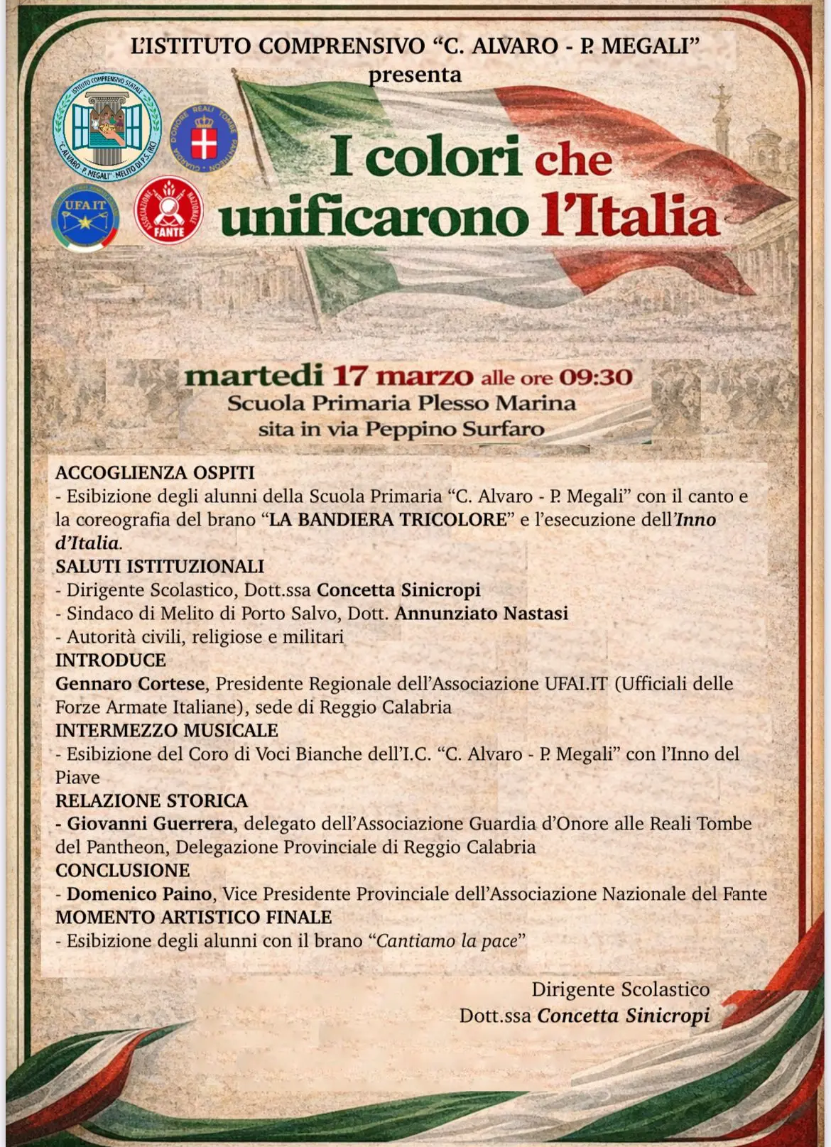 A Melito Porto Salvo\u00A0iniziativa storico-culturale promossa dall’Istituto Comprensivo “C. Alvaro – P. Megali”\n