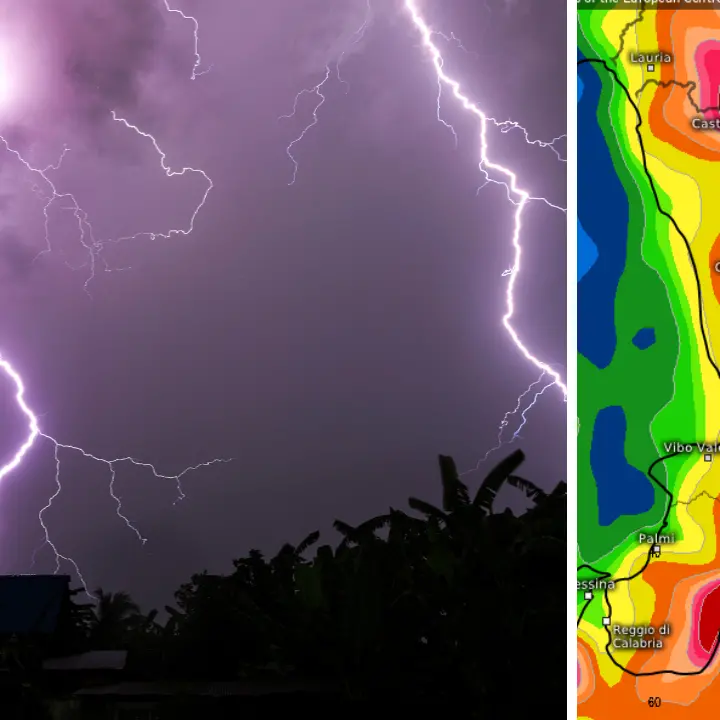 Torna il maltempo in Calabria con temporali e nubifragi: ecco quando e quali zone colpirà\n