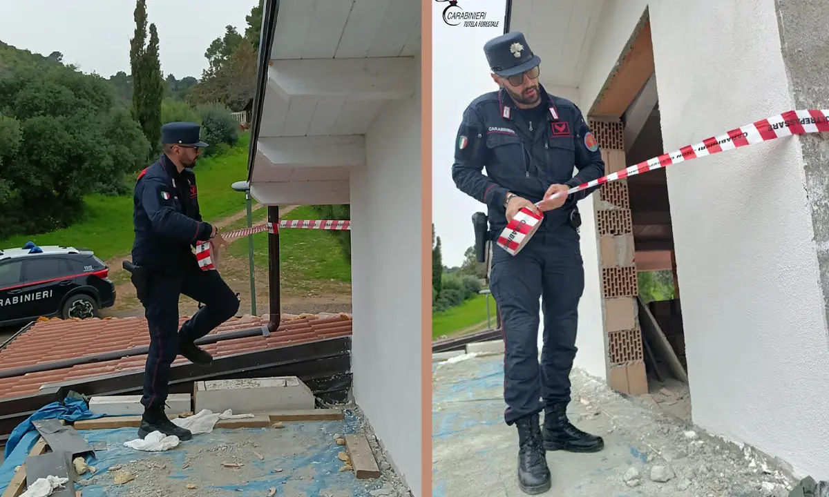 Sequestrato un cantiere abusivo ad Amendolara: intervento dei Carabinieri Forestali\n