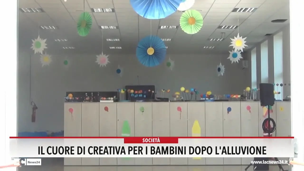 Il cuore di Creativa per i bambini dopo l'alluvione