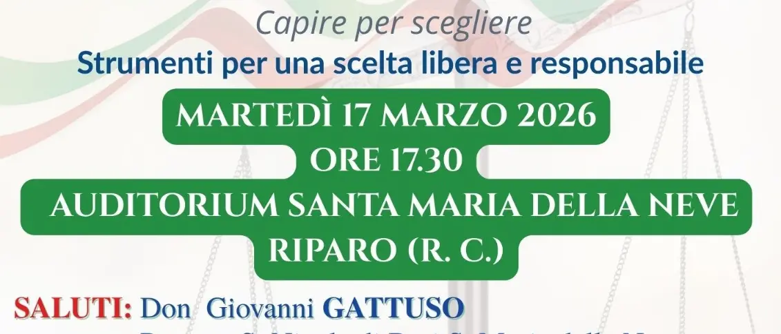 A Riparo Cannavò un confronto pubblico su giustizia e referendum\n