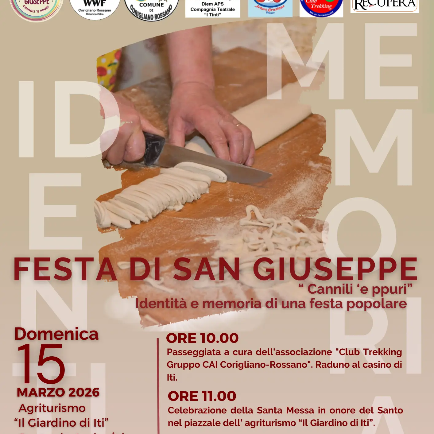 A Iti torna la Festa di San Giuseppe: fede, memoria e convivialità con i “cannili e ppuri”\n