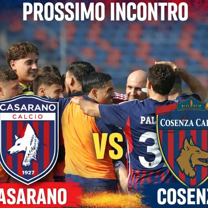 Cosenza a Casarano, tra storia rossoblù e rincorsa alla Serie B | LIVE\n