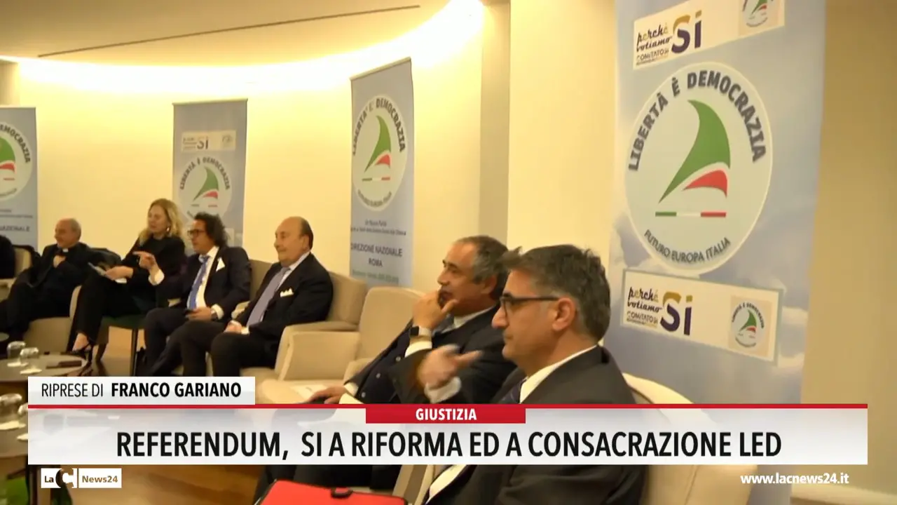 Referendum, sì a riforma ed a consacrazione Led