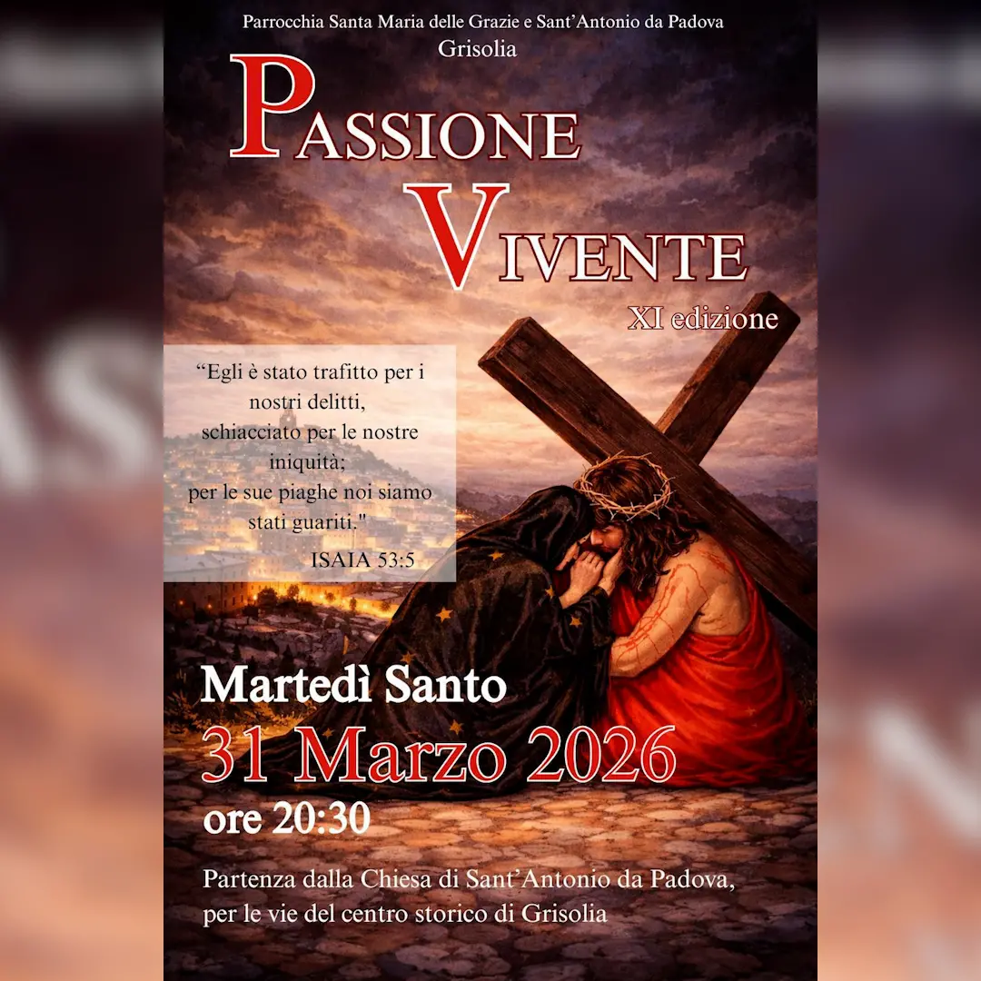 Grisolia, torna la rappresentazione della Passione Vivente di Gesù\n