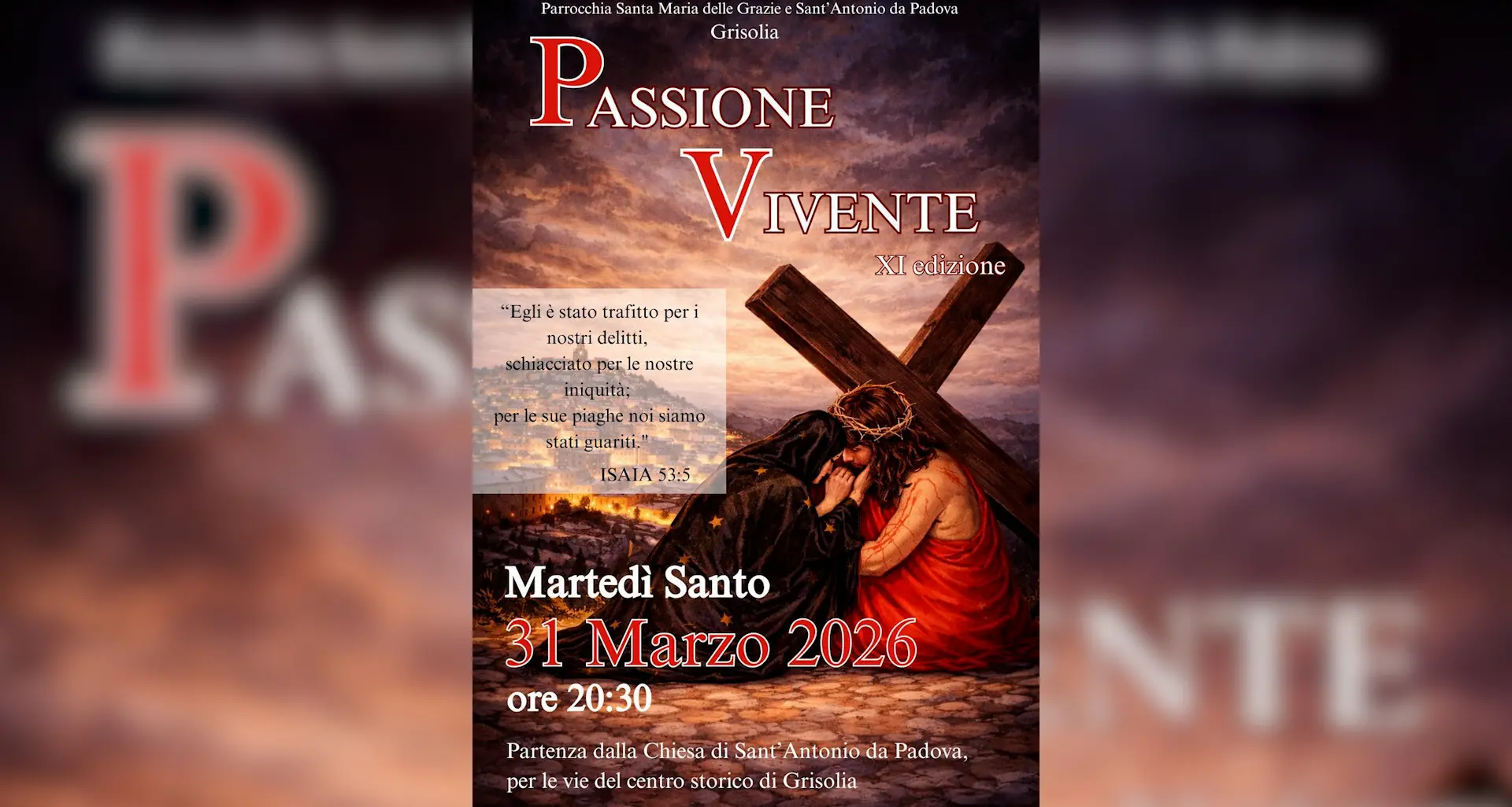 Grisolia, torna la rappresentazione della Passione Vivente di Gesù\n