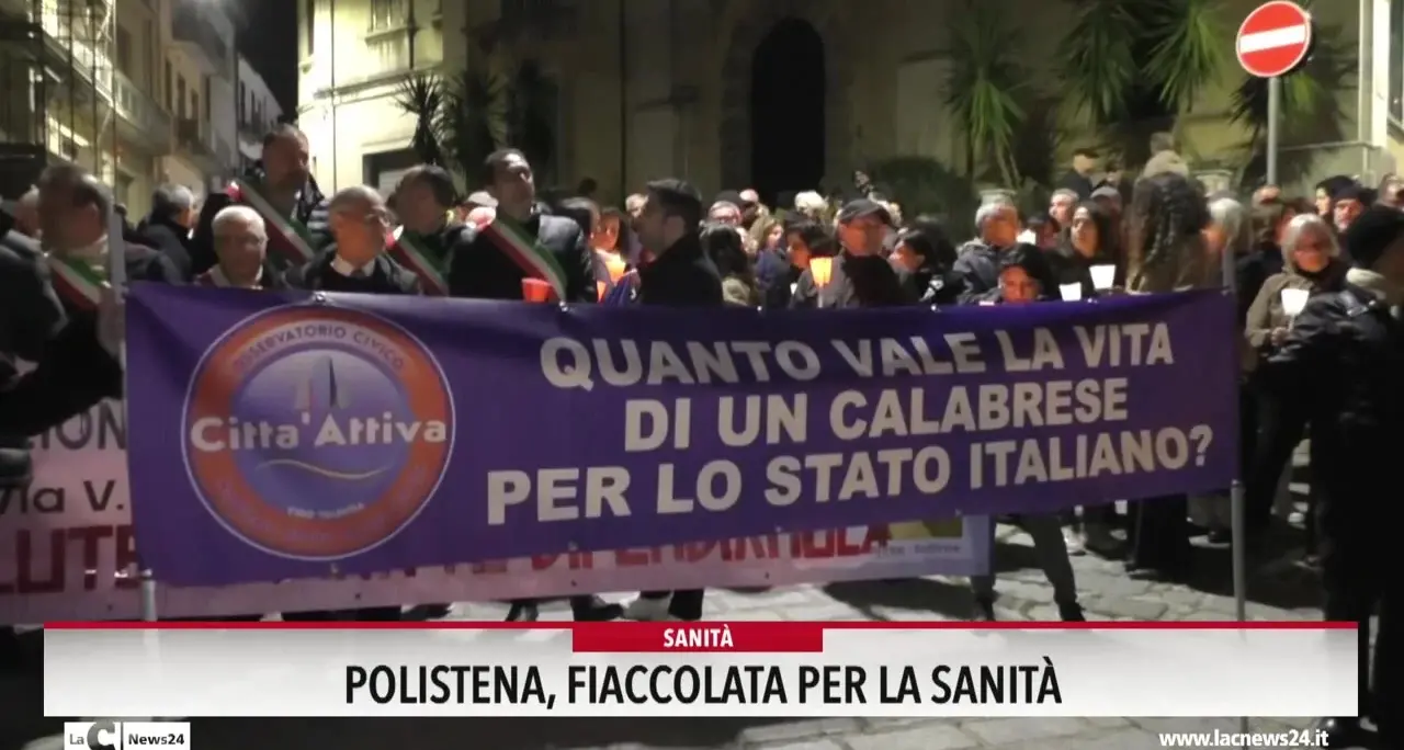 Polistena, fiaccolata per la sanità