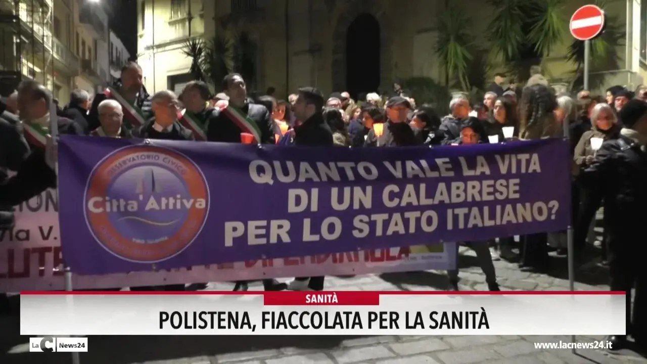 Polistena, fiaccolata per la sanità