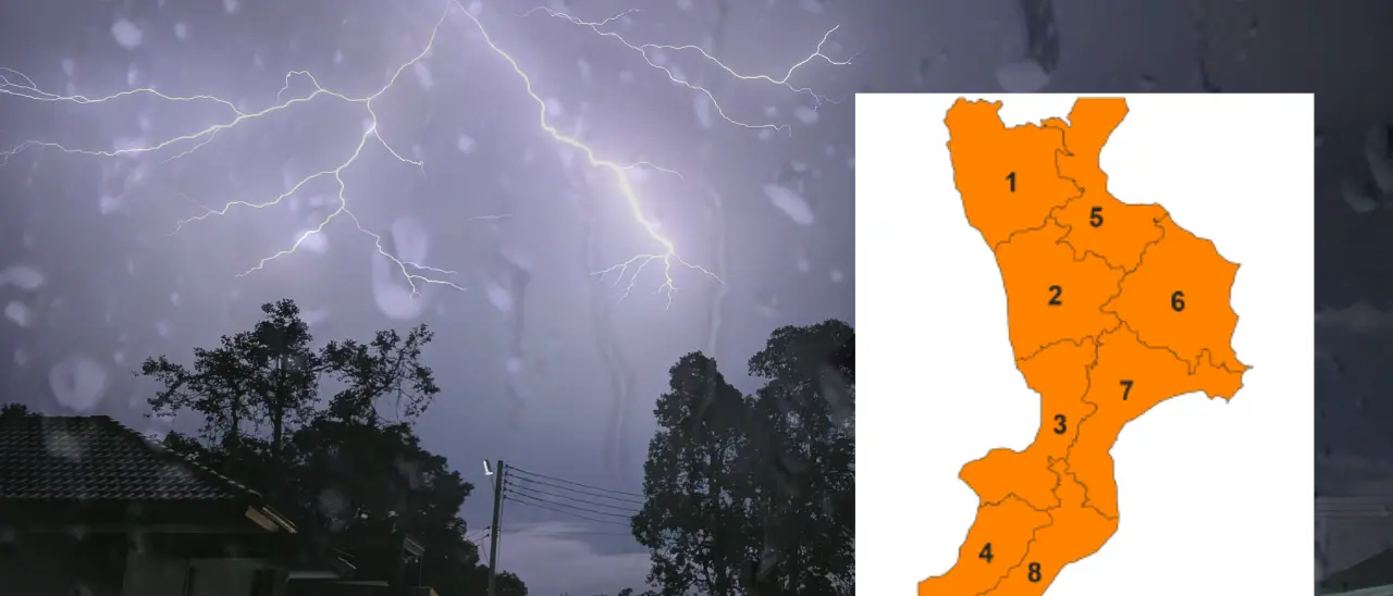 Allerta arancione in Calabria, ciclone Jolina alle porte: previsti temporali e vento forte\u00A0anche nel Vibonese\n