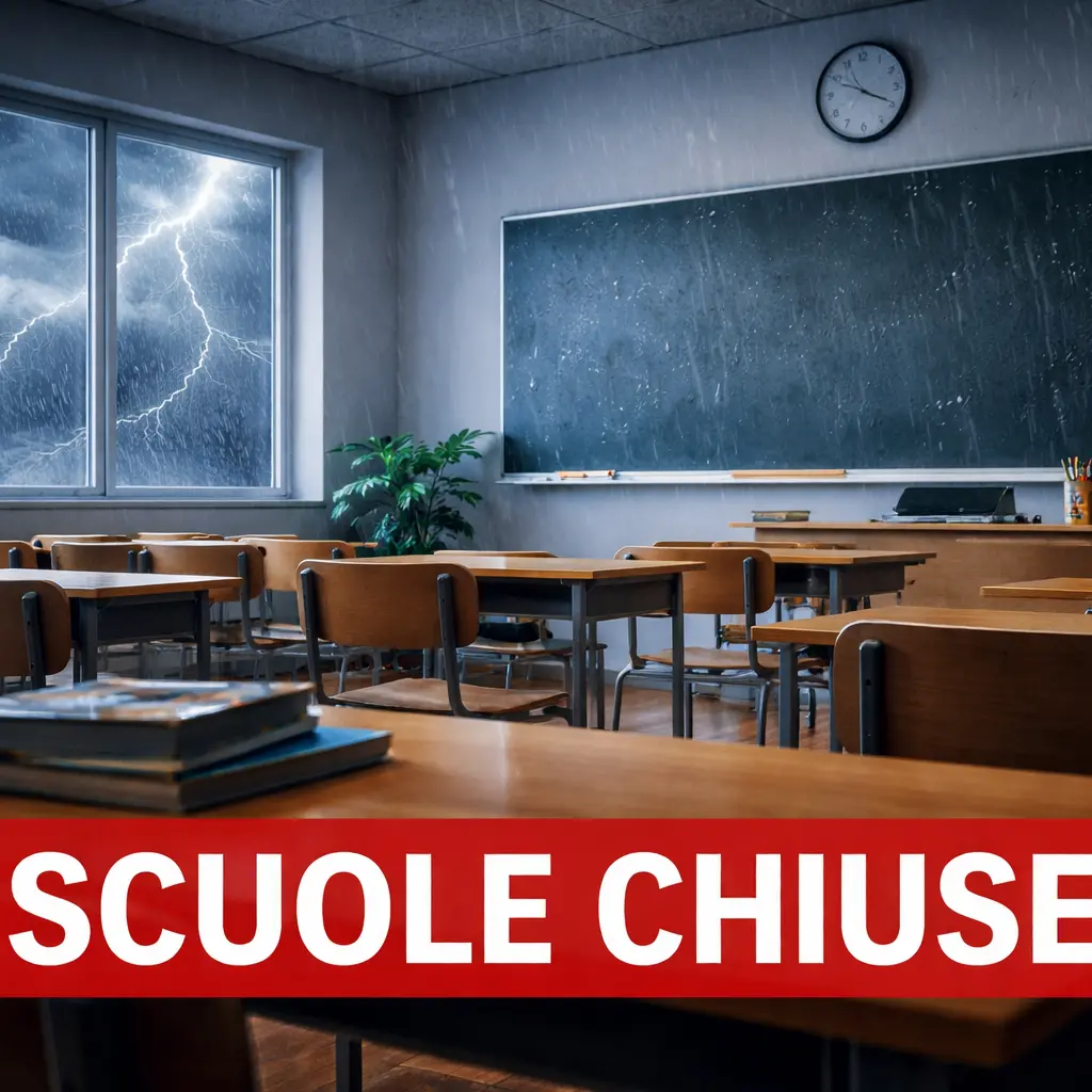 Maltempo, scuole chiuse domani\u00A0in diversi comuni della Calabria\u00A0per l’allerta arancione: ecco quali –\u00A0LIVE\n
