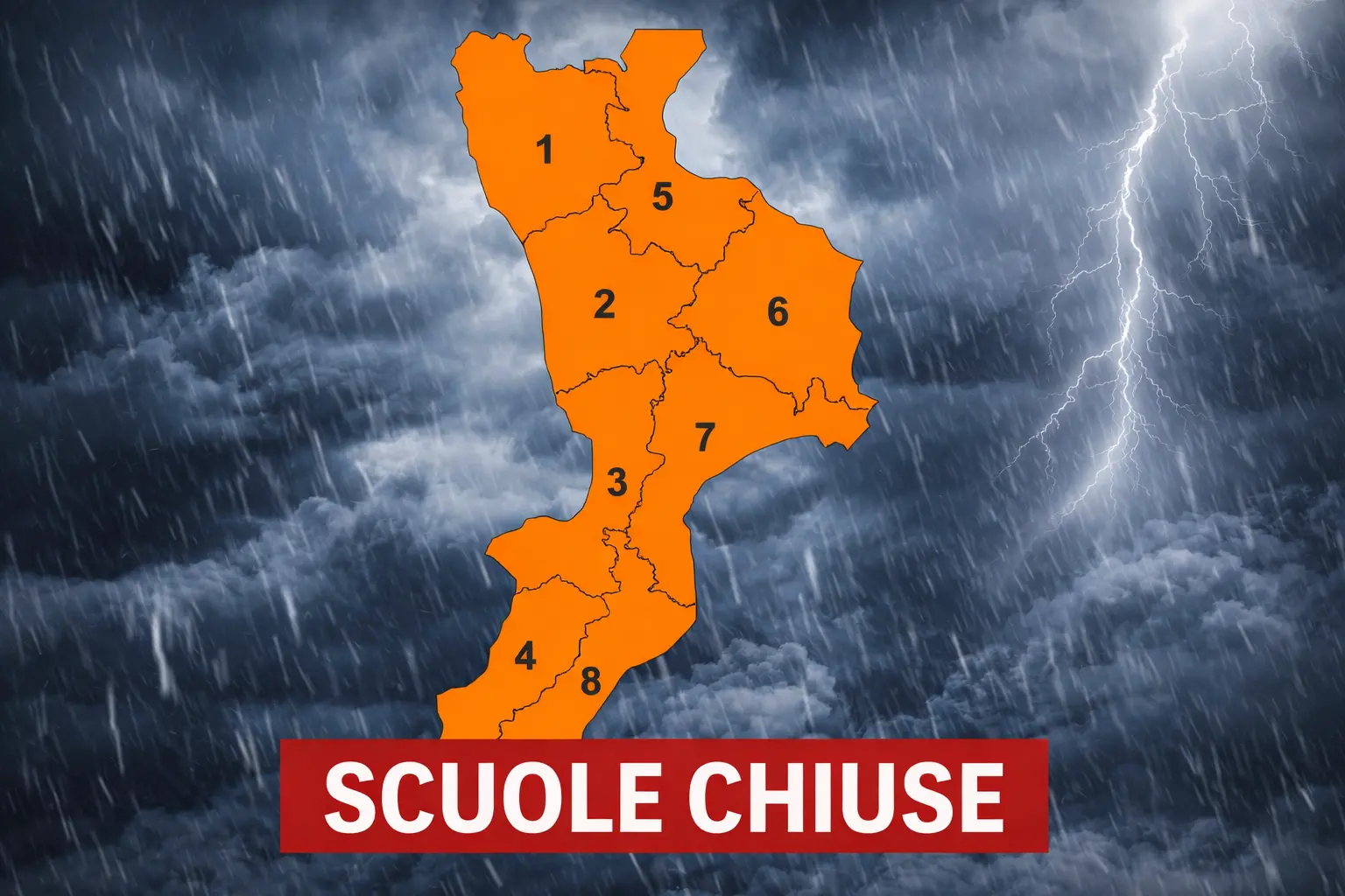 Domani scuole chiuse a Reggio Calabria: firmata l’ordinanza\n