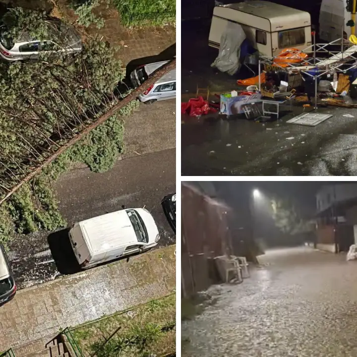 Il ciclone Jolina è in Calabria con temporali, nubifragi e venti di tempesta: peggioramento atteso nelle prossime ore\n