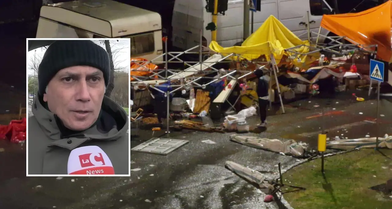 Cosenza, il ciclone Jolina travolge la fiera di San Giuseppe. Caruso: «Gli espositori non saranno lasciati soli»\n