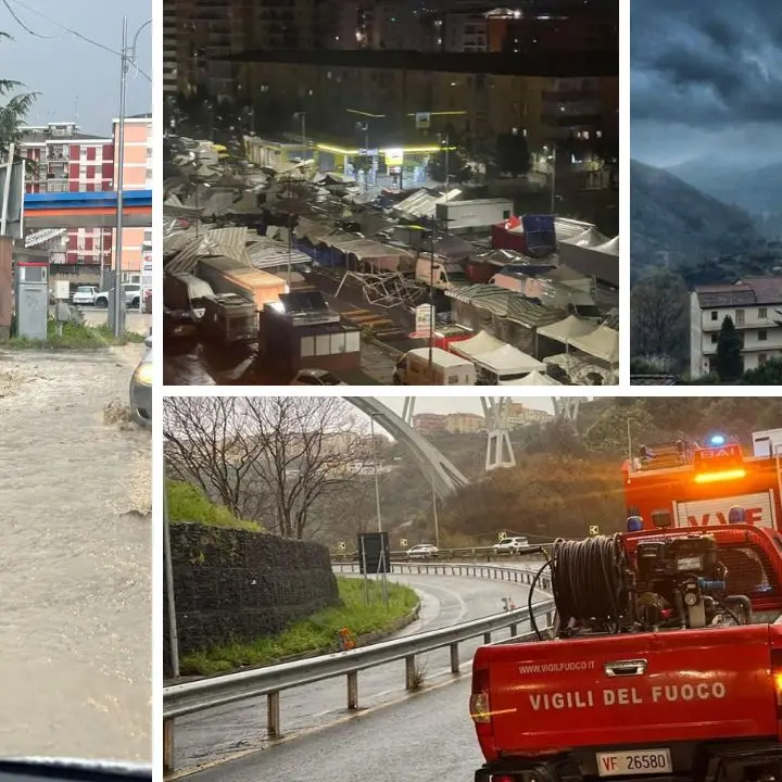 Maltempo, il ciclone si abbatte sulla Calabria: allagamenti, smottamenti e disagi alla viabilità – LIVE\n