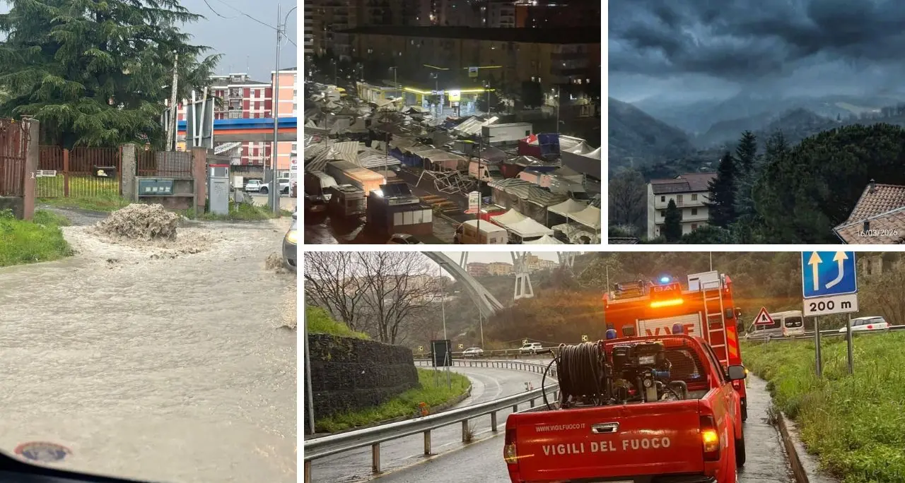 Maltempo, il ciclone si abbatte sulla Calabria: allagamenti, smottamenti e disagi alla viabilità – LIVE\n