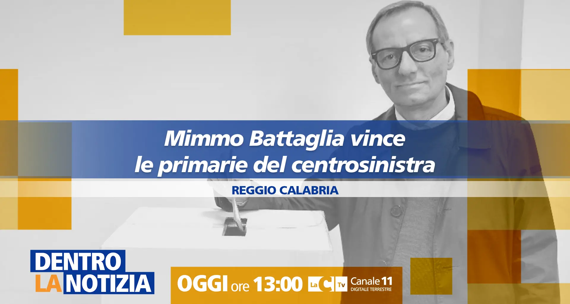 <p>Amministrative a Reggio, Mimmo <span style=\"color:hsl(0, 75%, 60%);\">Battaglia vince le primarie</span> del centrosinistra: focus a Dentro la Notizia</p>