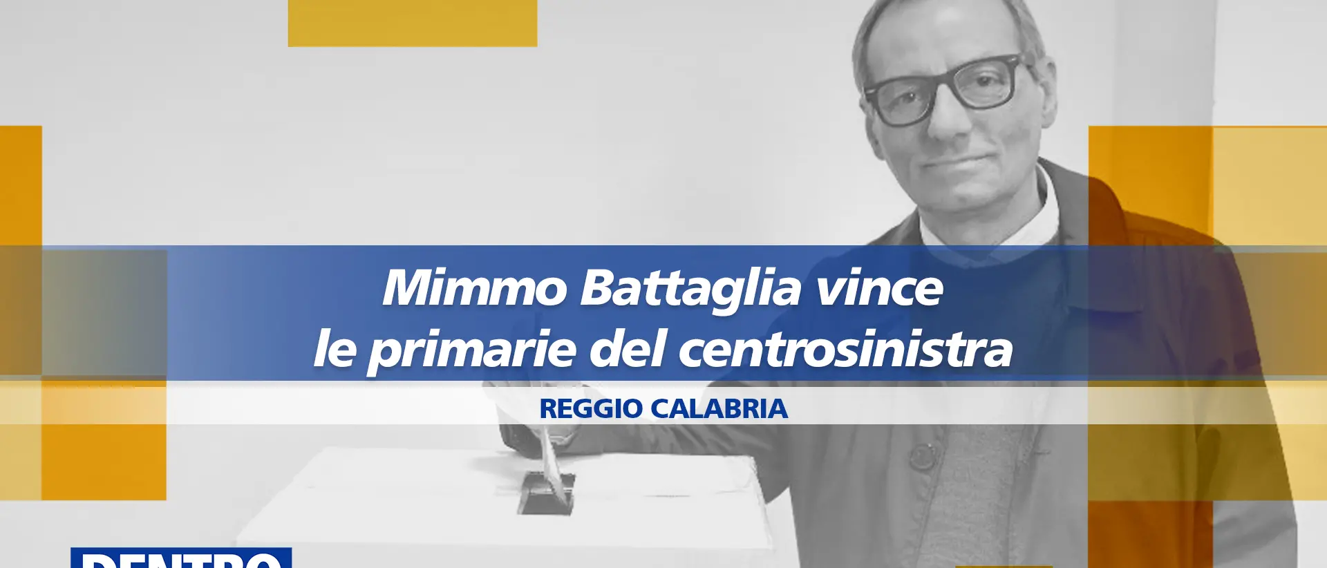 Amministrative a Reggio, Mimmo Battaglia vince le primarie del centrosinistra: focus a Dentro la Notizia\n