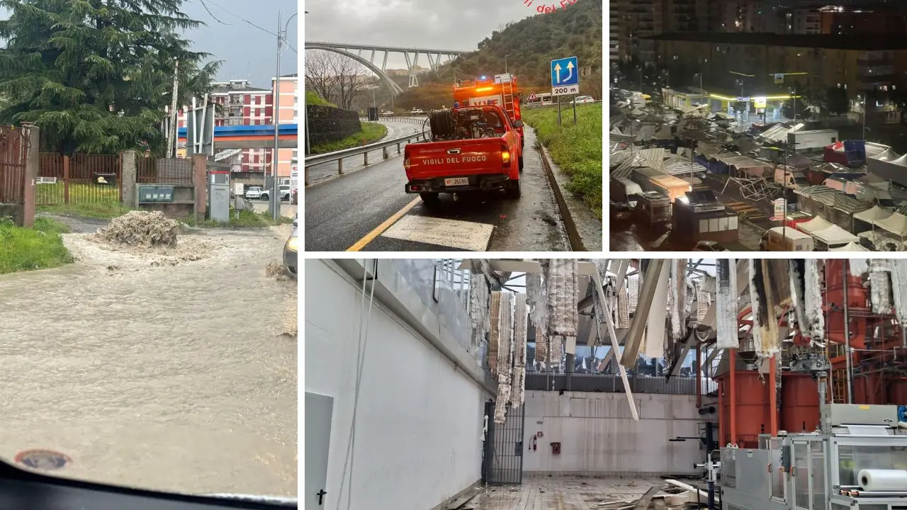 Maltempo, il ciclone in Calabria: allagamenti e disagi, danni al capannone dell’azienda Guglielmo –\u00A0LIVE