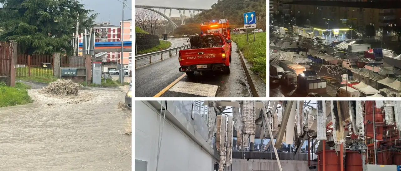Maltempo, il ciclone in Calabria: allagamenti e disagi, danni al capannone dell’azienda Guglielmo –\u00A0LIVE