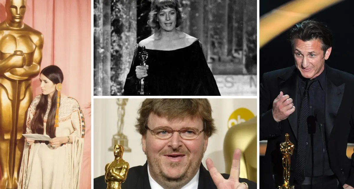 Oscar e politica: da Sean Penn a Vanessa Redgrave. Rifiuti clamorosi e discorsi che hanno fatto storia\n